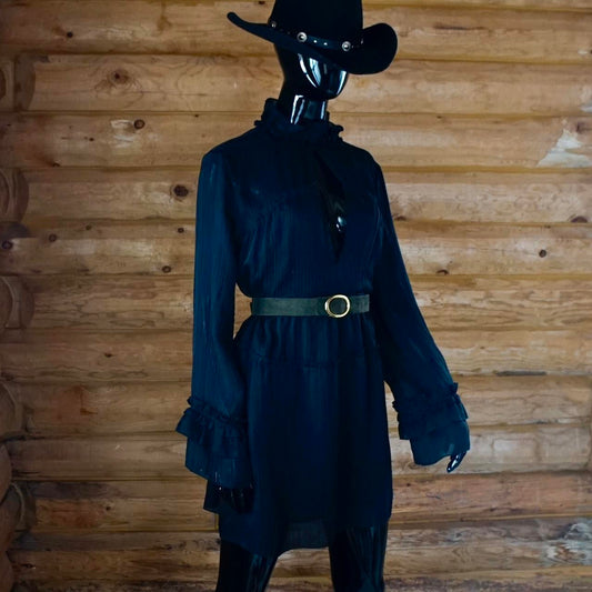 Vintage Designer Rodier Paris Green Suede Belt - SHOP EZRA