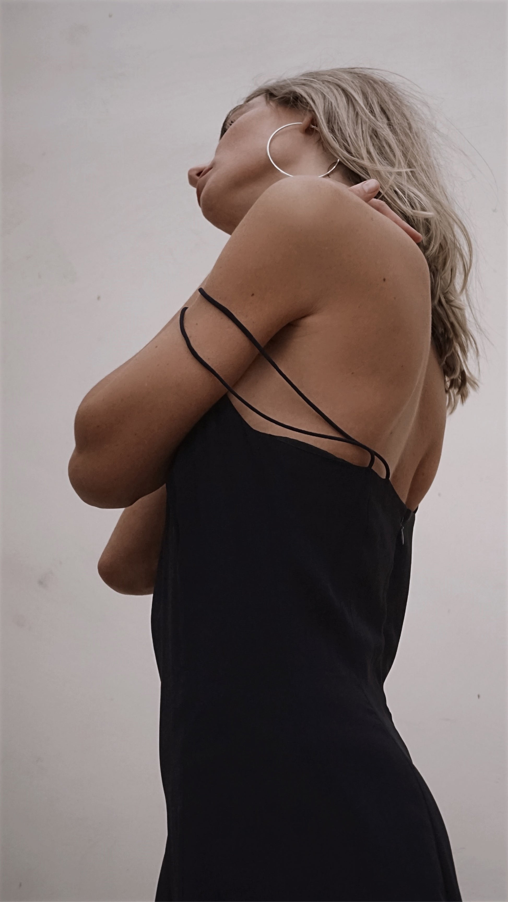Vintage 90’s I. Magnin Isabel Arden Slip Dress in Navy - SHOP EZRA