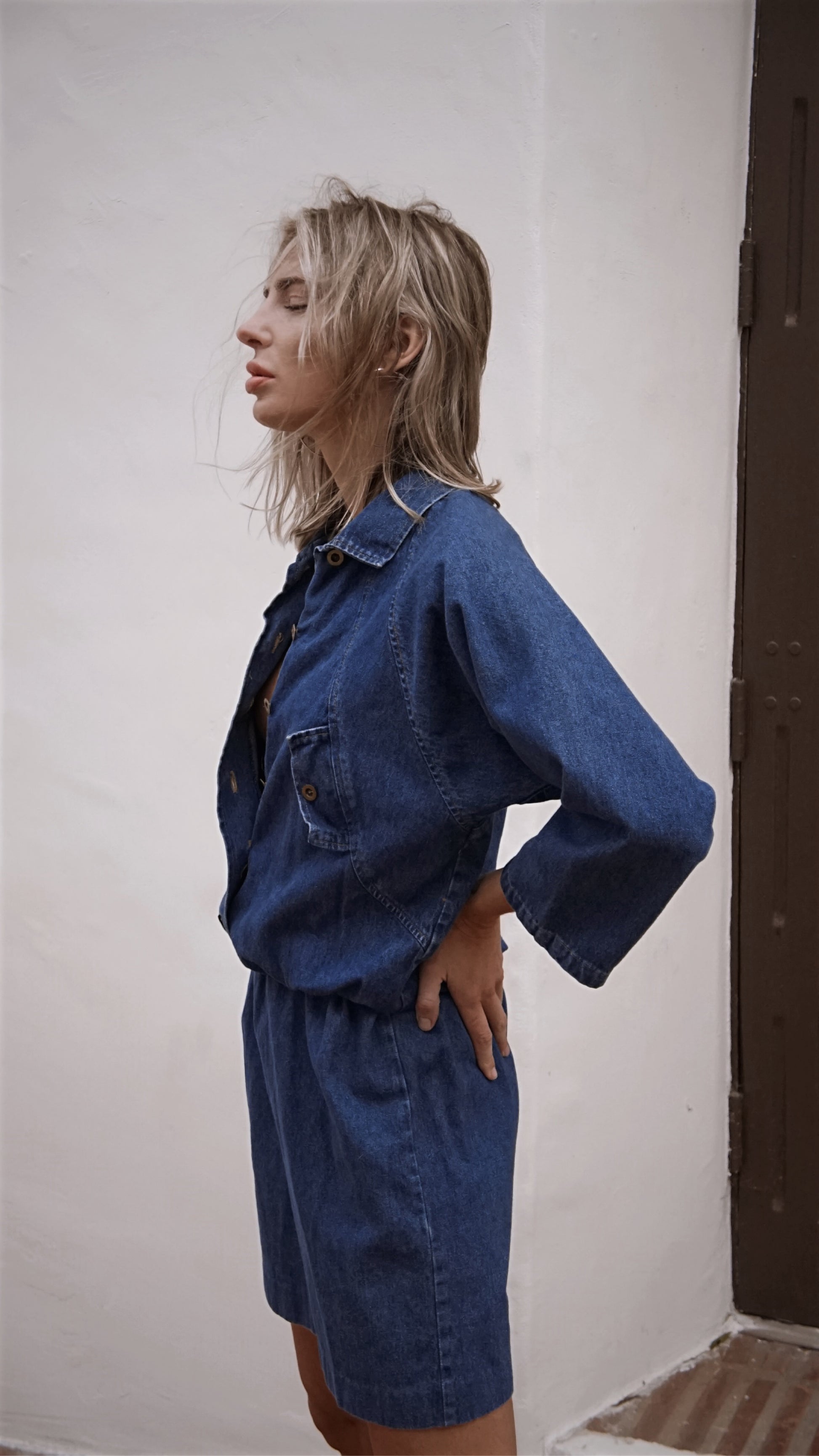 Vintage 80’s Dee of California Denim Mini Dress - SHOP EZRA