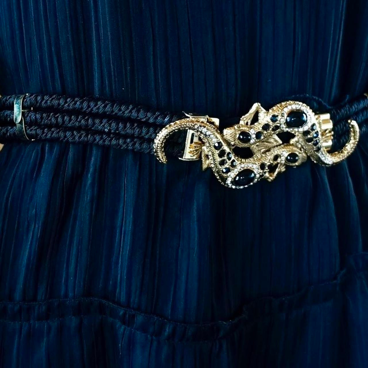 Vintage 80's Lizard Waist Belt - SHOP EZRA