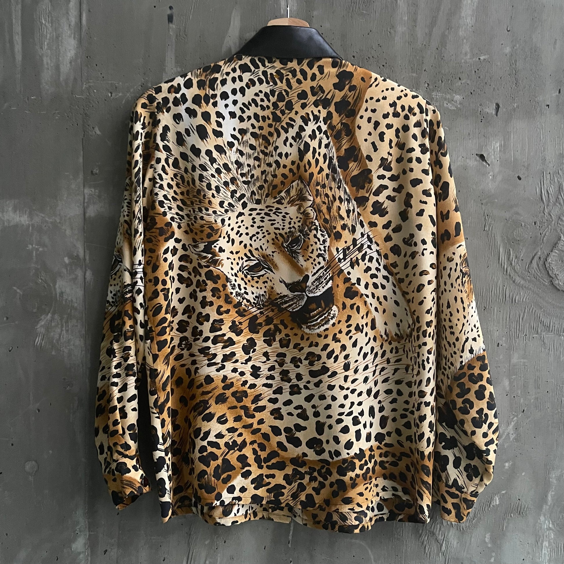 Vintage Silk Animal Print Blouse - SHOP EZRA
