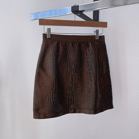 Vintage 70’s 80’s Alma Mini Skirt in Animal Print - SHOP EZRA