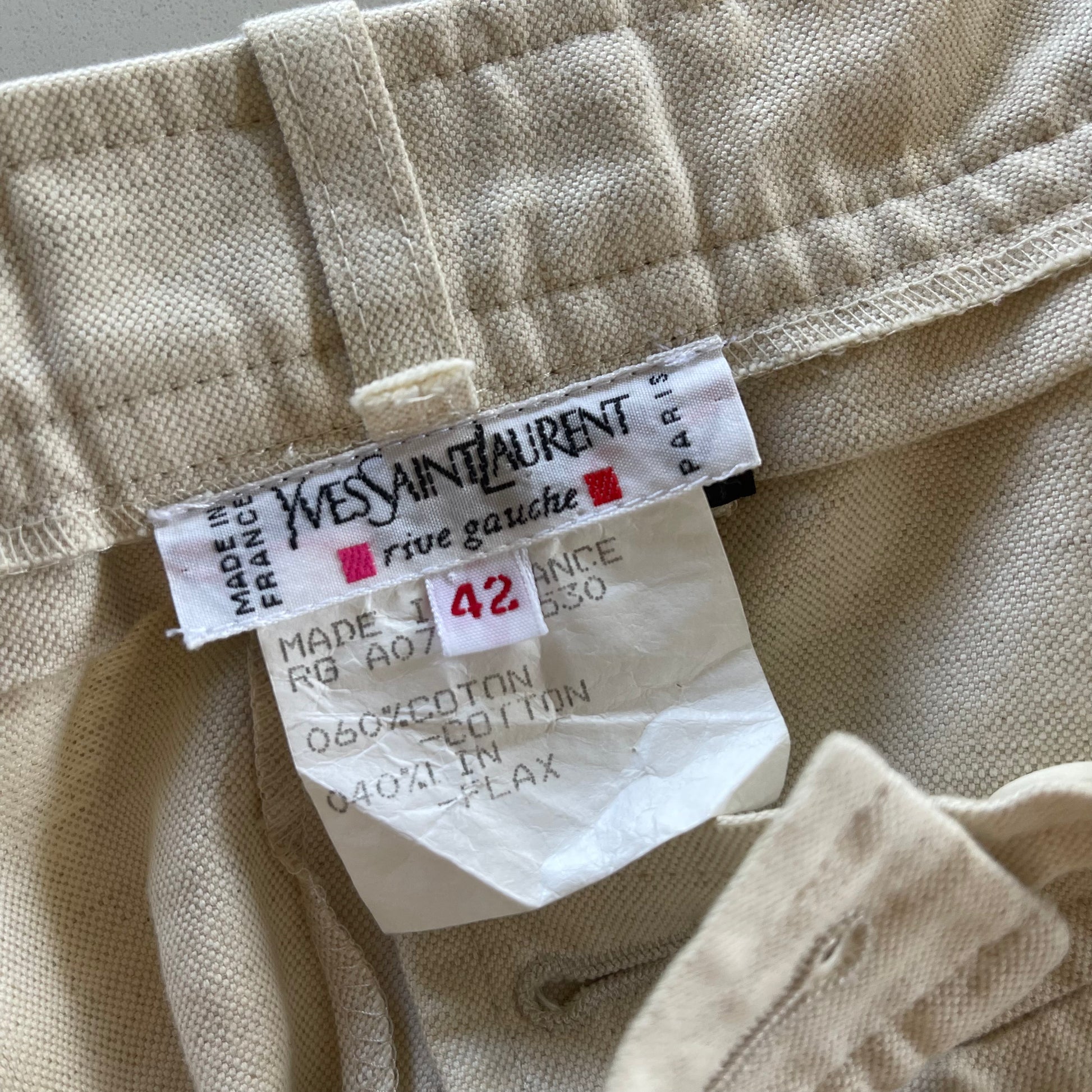 Vintage 80’s Yves Saint Laurent Rive Gauche Trouser - SHOP EZRA