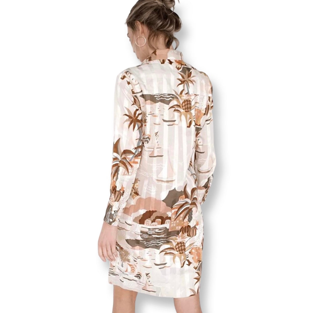Vintage 70’s Lanvin I. Magnin Novelty Print Dress - SHOP EZRA