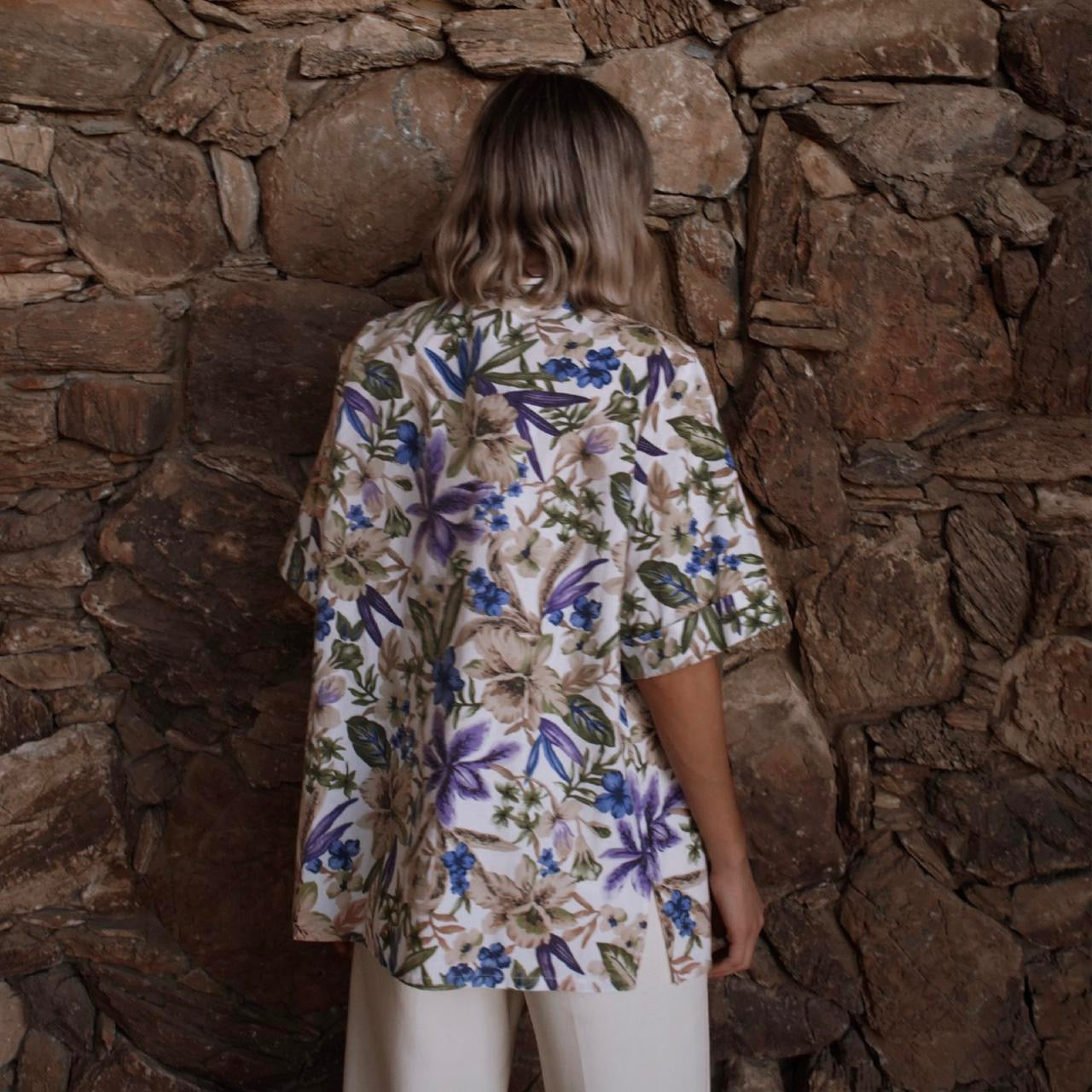 Vintage 80’s Blair Floral Top - SHOP EZRA