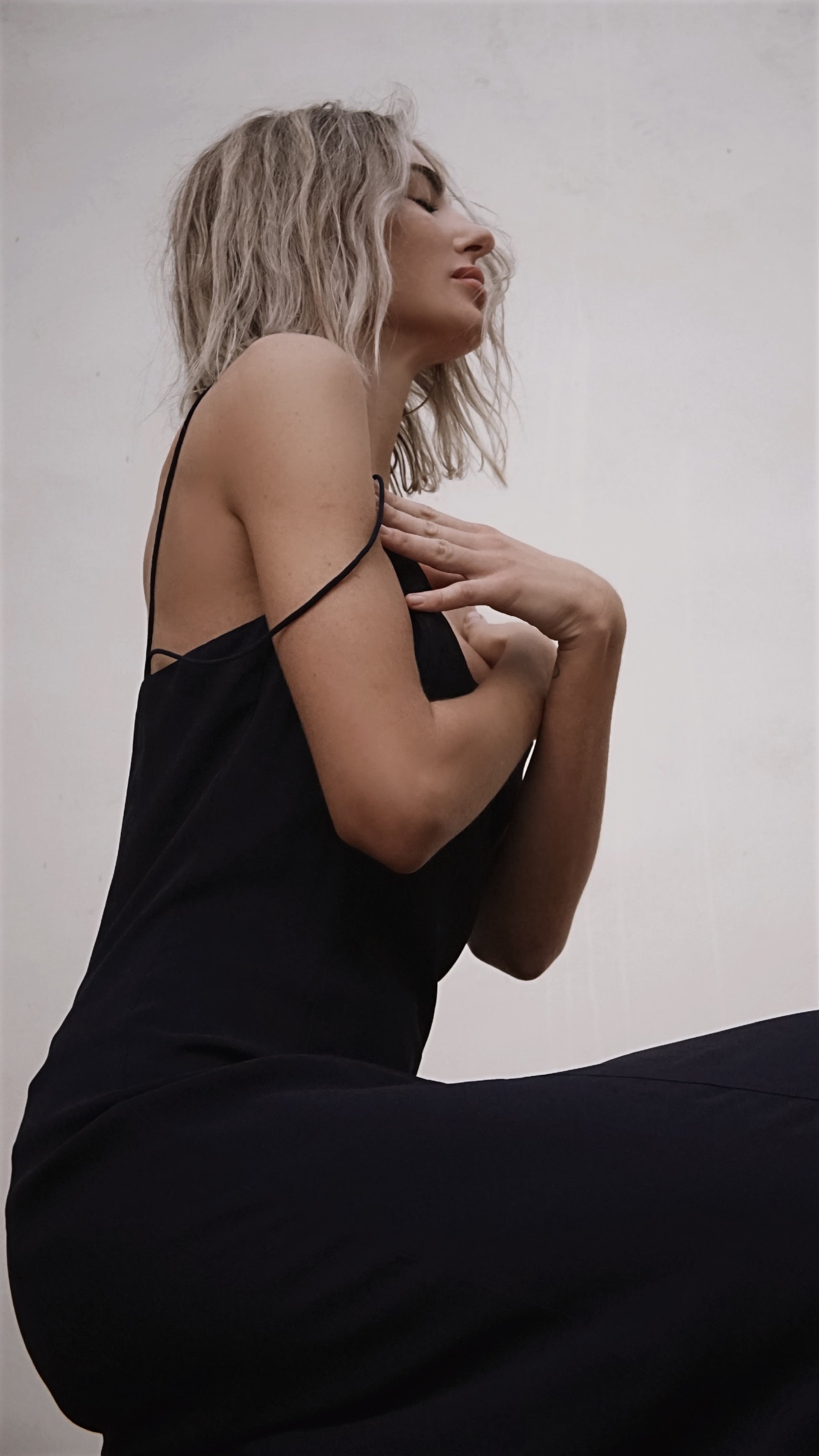Vintage 90’s I. Magnin Isabel Arden Slip Dress in Navy - SHOP EZRA