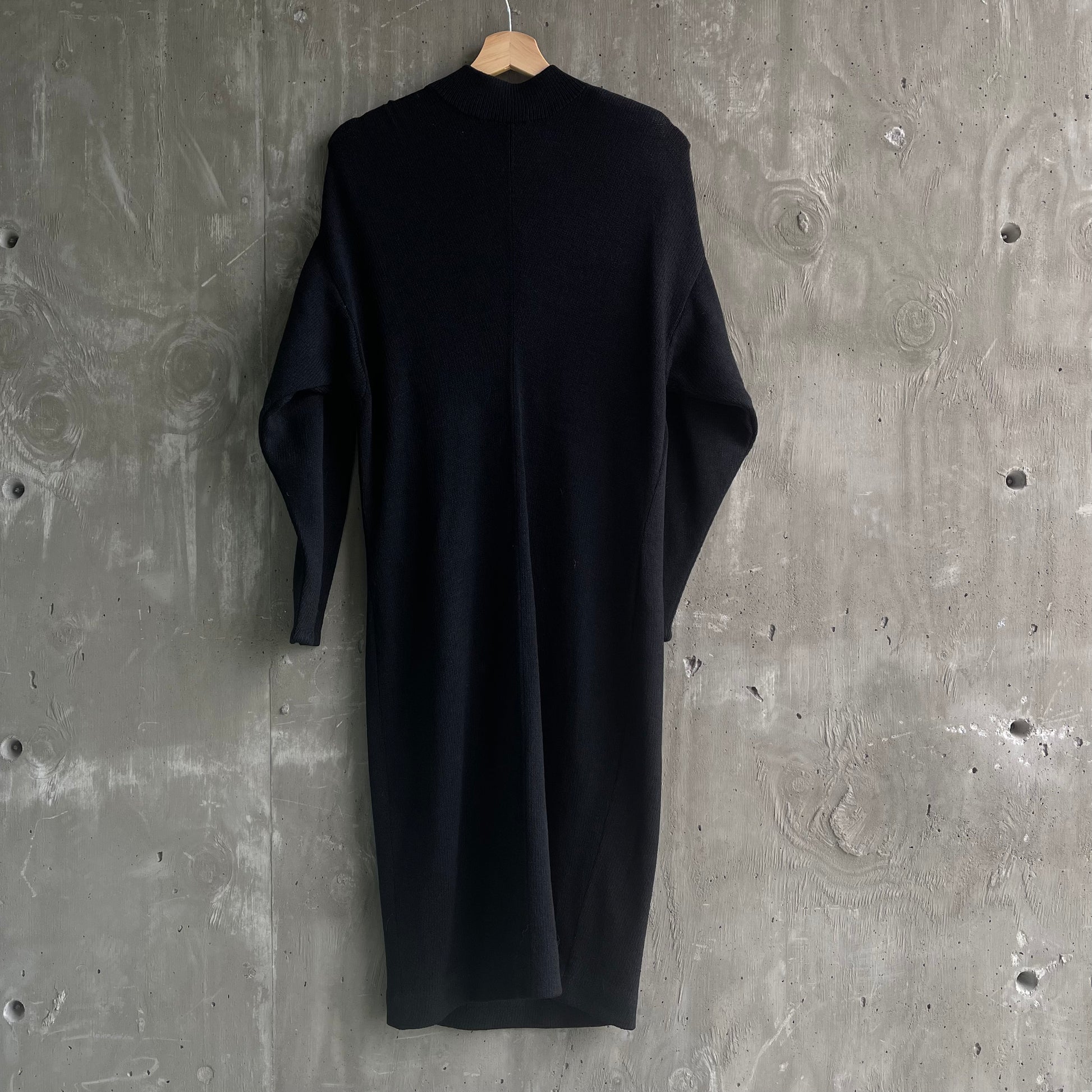 Vintage St. John Knit Mock Neck Black Dress - SHOP EZRA