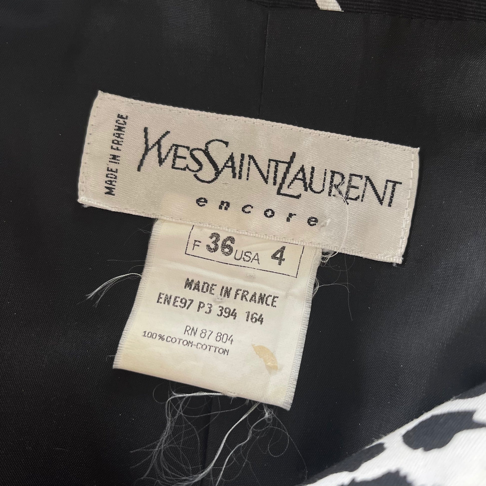 Vintage 80’s Yves Saint Laurent Animal Print Skirt Suit Set - SHOP EZRA