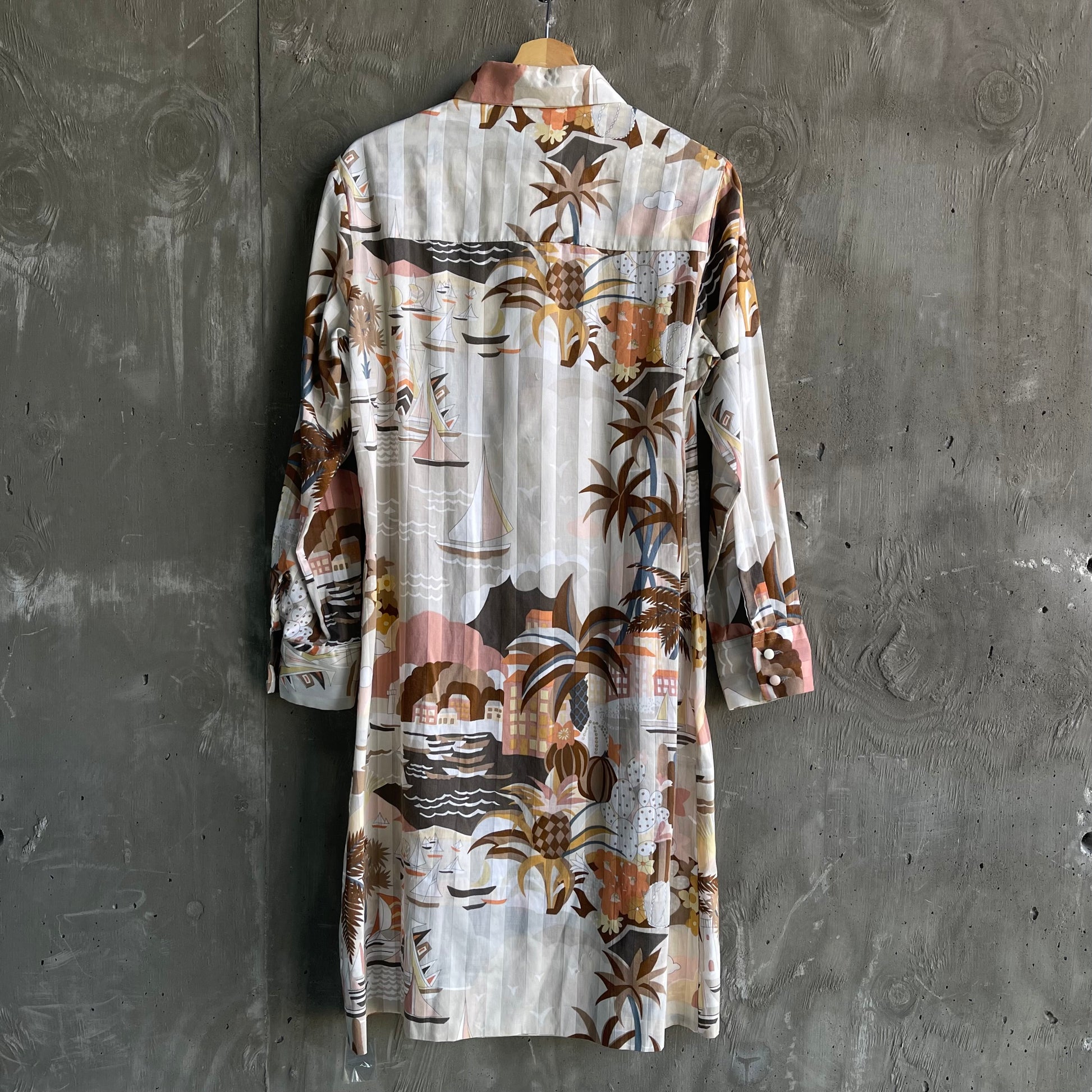 Vintage 70’s Lanvin I. Magnin Novelty Print Dress - SHOP EZRA