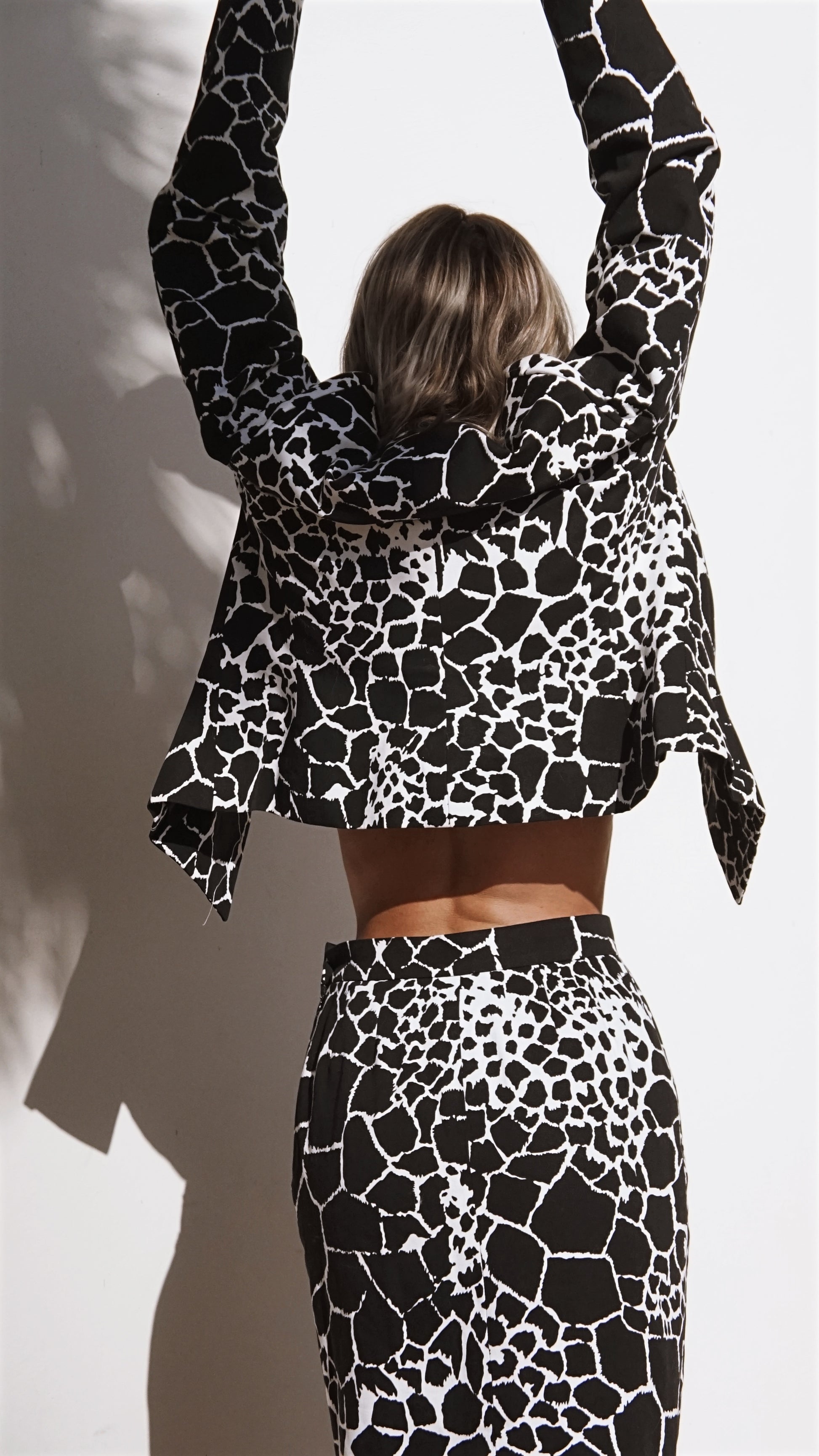 Vintage 80’s Yves Saint Laurent Animal Print Skirt Suit Set - SHOP EZRA