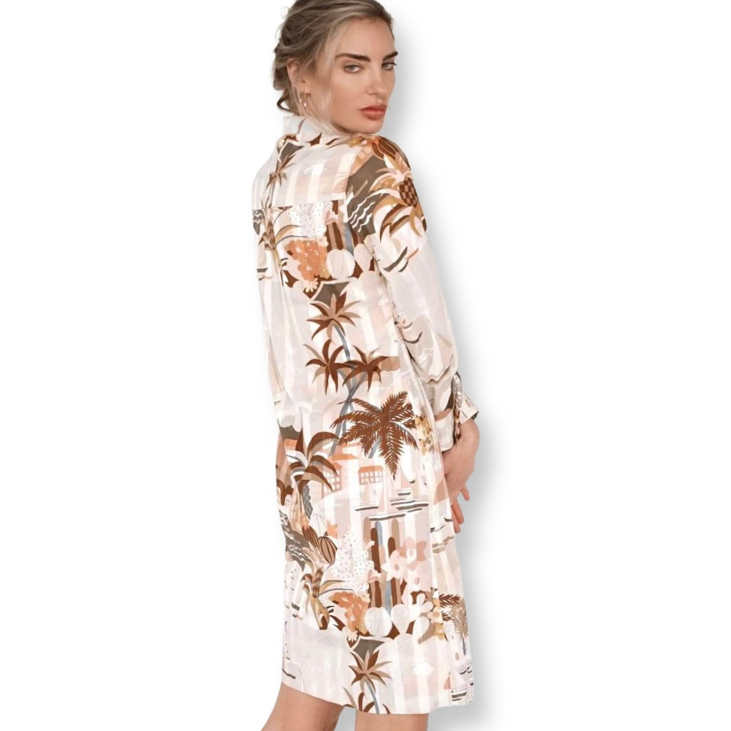Vintage 70’s Lanvin I. Magnin Novelty Print Dress - SHOP EZRA